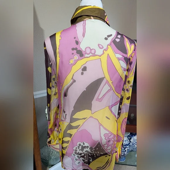 Vtg Silk Versace Top - Picture 3 of 6